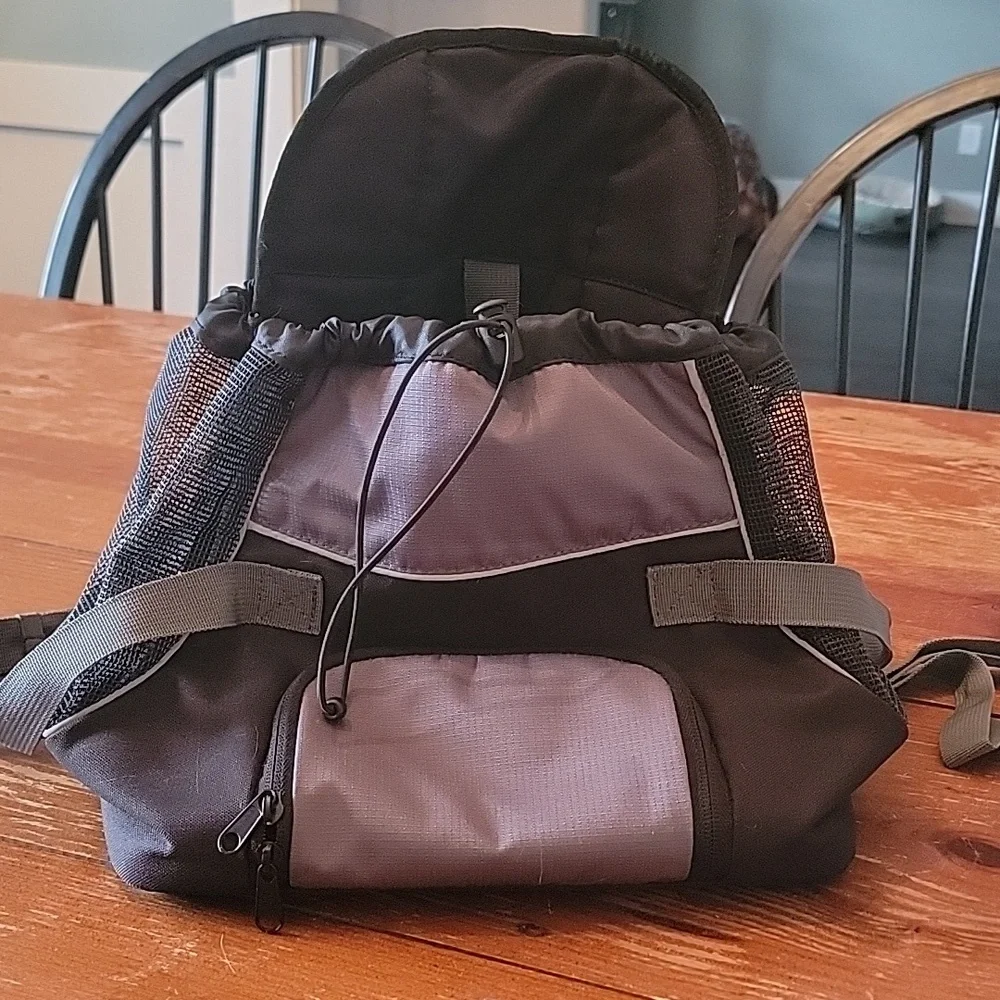 Animal Open Air Backpack Black And Gray